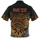Australia Aboriginal Custom Zip Polo Shirt - Dot In Aboriginal Style Zip Polo Shirt