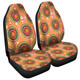 Australia Aboriginal Car Seat Cover - Abstract Seamless Pattern With Aboriginal Inspired Car Seat Cover