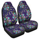 Australia Aboriginal Car Seat Cover - Purple Painting With Aboriginal Inspired Dot Car Seat Cover