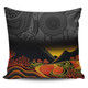 Australia Aboriginal Pillow Cases - Rainbow Serpent Dreamtime Land Art Inspired Pillow Cases