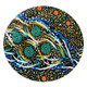 Australia Aboriginal Round Rug - Color Dot Dreamtime Round Rug
