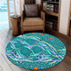 Australia Aboriginal Round Rug - Turquoise Dot Dreamtime Round Rug