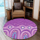 Australia Aboriginal Round Rug - Purple Aboriginal Dot Round Rug