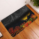 Australia Aboriginal Doormat - Rainbow Serpent Dreamtime Land Art Inspired Doormat