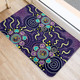 Australia Aboriginal Doormat - Purple Painting With Aboriginal Inspired Dot Doormat