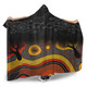 Australia Aboriginal Hooded Blanket - Dreaming Trees And Goanna In Dot Pattern Hooded Blanket