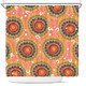 Australia Aboriginal Shower Curtain - Abstract Seamless Pattern With Aboriginal Inspired Shower Curtain