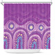 Australia Aboriginal Shower Curtain - Purple Aboriginal Dot Shower Curtain