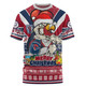 Sydney Roosters Christmas Custom T-Shirt - Easts Rooster Santa Aussie Big Things T-Shirt