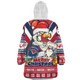 Sydney Roosters Christmas Custom Snug Hoodie - Easts Rooster Santa Aussie Big Things Snug Hoodie