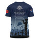Australia Anzac Day T-shirt - Lest We Forget Blue T-shirt