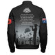 Australia Anzac Day Bomber Jacket - Lest We Forget Black Bomber Jacket