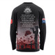 Australia Anzac Day Long Sleeve T-shirt - Lest We Forget Red Long Sleeve T-shirt