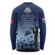 Australia Anzac Day Long Sleeve T-shirt - Lest We Forget Blue Long Sleeve T-shirt