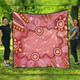 Australia Aboriginal Quilt - Pink Aboriginal Dot Art Background Quilt