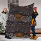 Australia Aboriginal Blanket - Indigenous Art Background Blanket