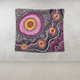 Australia Aboriginal Tapestry - Beautiful Vector Painting Showcasing Aboriginal Dot Artwork Tapestry