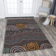 Australia Aboriginal Area Rug - Indigenous Art Background Area Rug