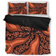 Australia Aboriginal Bedding Set - Brown Background With An Aboriginal Art Style Bedding Set