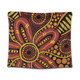 Australia Aboriginal Tapestry - Dot Art That Reflects Aboriginal Traditions Inspired Tapestry