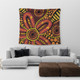 Australia Aboriginal Tapestry - Dot Art That Reflects Aboriginal Traditions Inspired Tapestry