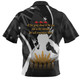 Australia Anzac Day Custom Polo Shirt - Lest We Forget With Black Camouflage Pattern Polo Shirt