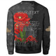 Australia Anzac Day Custom Sweatshirt - Australian And New Zealand Warriorsers In Flanders Fields Poppy Flowers V2 Sweatshirt