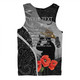 Australia Anzac Day Custom Men Singlet - Australia And New Zealand Warriors Honour The Fallen Lest We Forget Men Singlet