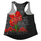 Australia Anzac Day Custom Women Racerback Singlet - Australian And New Zealand Warriorsers In Flanders Fields Poppy Flowers V2 Women Racerback Singlet