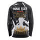 Australia Anzac Day Custom Long Sleeve T-shirt - Lest We Forget With Black Camouflage Pattern Long Sleeve T-shirt