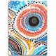 Australia Aboriginal Area Rug - Traditional Australian Aboriginal Native Design (White) Ver 2 Area Rug