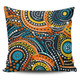 Australia Aboriginal Pillow Cases - Traditional Australian Aboriginal Native Design (Black) Ver 5 Pillow Cases