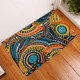 Australia Aboriginal Doormat - Traditional Australian Aboriginal Native Design (Black) Ver 5 Doormat