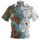 Australia Aboriginal Custom Zip Polo Shirt - Aussie Indigenous Hunting Season With Kangaroo Dot Art Zip Polo Shirt