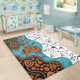 Australia Aboriginal Custom Area Rug - Aussie Indigenous Hunting Season With Kangaroo Dot Art Area Rug