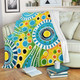 Australia Aboriginal Blanket - Beautiful Abstract Pastel Blanket