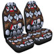 Australia Aboriginal Car Seat Cover - Eucalyptus seamless pattern In Aboriginal Dot Art Car Seat Cover