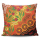 Australia Aboriginal Pillow Cases - Aboriginal Dot Art With Bush Flowers Pillow Cases