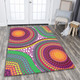 Australia Aboriginal Area Rug - Aboriginal Rainbow Dot Inspired Area Rug