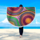 Australia Aboriginal Beach Blanket - Aboriginal Rainbow Dot Inspired Beach Blanket
