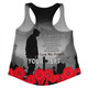 Australia Anzac Day Custom Women Racerback Singlet - Remembrance Day Soldier In A Red Poppies Field Women Racerback Singlet