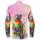 Australia Rainbow Lorikeets Long Sleeve Shirt - Rainbow Lorikeets Color Art Long Sleeve Shirt