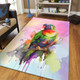 Australia Rainbow Lorikeets Area Rug - Rainbow Lorikeets Color Art Area Rug