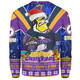 Melbourne Storm Christmas Custom Sweatshirt - Storm Man Santa Claus Aussie Big Things Sweatshirt