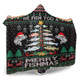 Australia Christmas Fishing Hooded Blanket - Merrry Fishmas Fishing Rod Christmas Tree Hooded Blanket