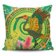 Australia Aboriginal Pillow Cases - Brolga Bird Dancing With Australia Native Flowers V2 Pillow Cases