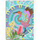 Australia Aboriginal Area Rug - Brolga Bird Dancing With Australia Native Flowers V3 Area Rug