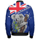 Australia Australia Day Bomber Jacket - Koala Happy Australia Day Bomber Jacket