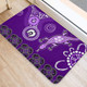 Australia Goanna Aboriginal Doormat - Indigenous Dot Goanna (Purple) Doormat