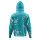 Australia Turtles Aboriginal Hoodie - Indigenous Dot Turtles In The Ocean (Sapphire) Hoodie